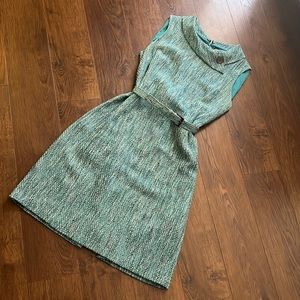 Isabella DeMarco Sleeveless Tweed Dress Retro Classic 10